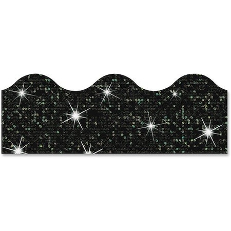 Trend Enterprises Border, Sparkle, 32-1/2ft Wx2-1/4inH, BK TEP91417